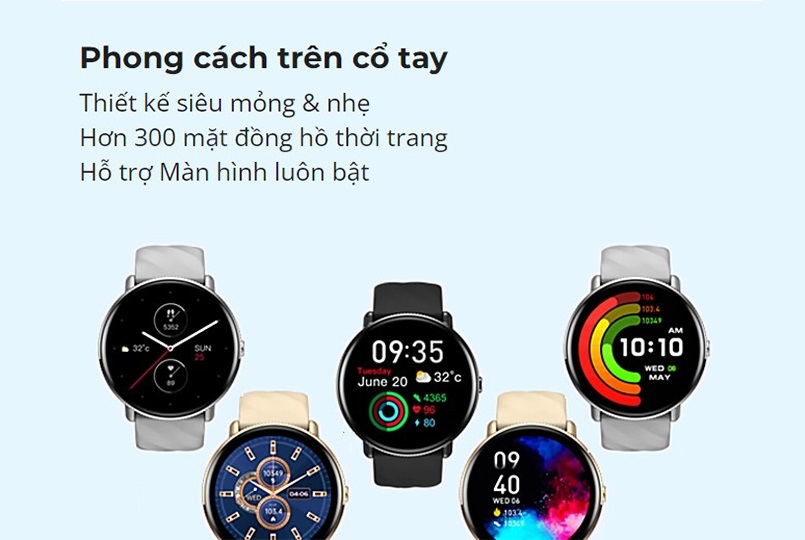 Đồng Hồ Thông Minh Zeblaze GTR 3 Pro - Màn hình Amoled 1.43 Inch - Cuộc Gọi Bluetooth - Viền Kim Loại - Full Tiếng Việt - Hàng Chính Hãng
