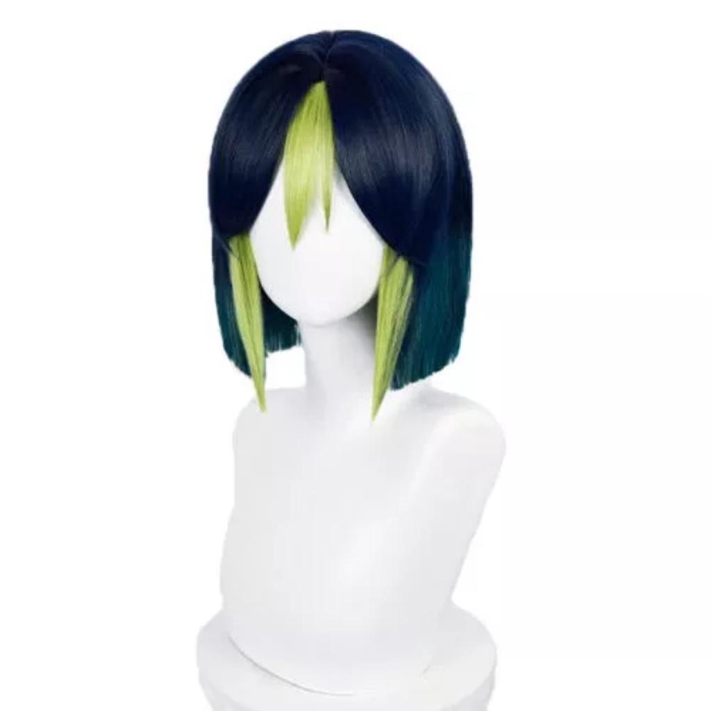 Wig/Tóc Giả cosplay Tighnari - Genshin Impact màu xanh đen