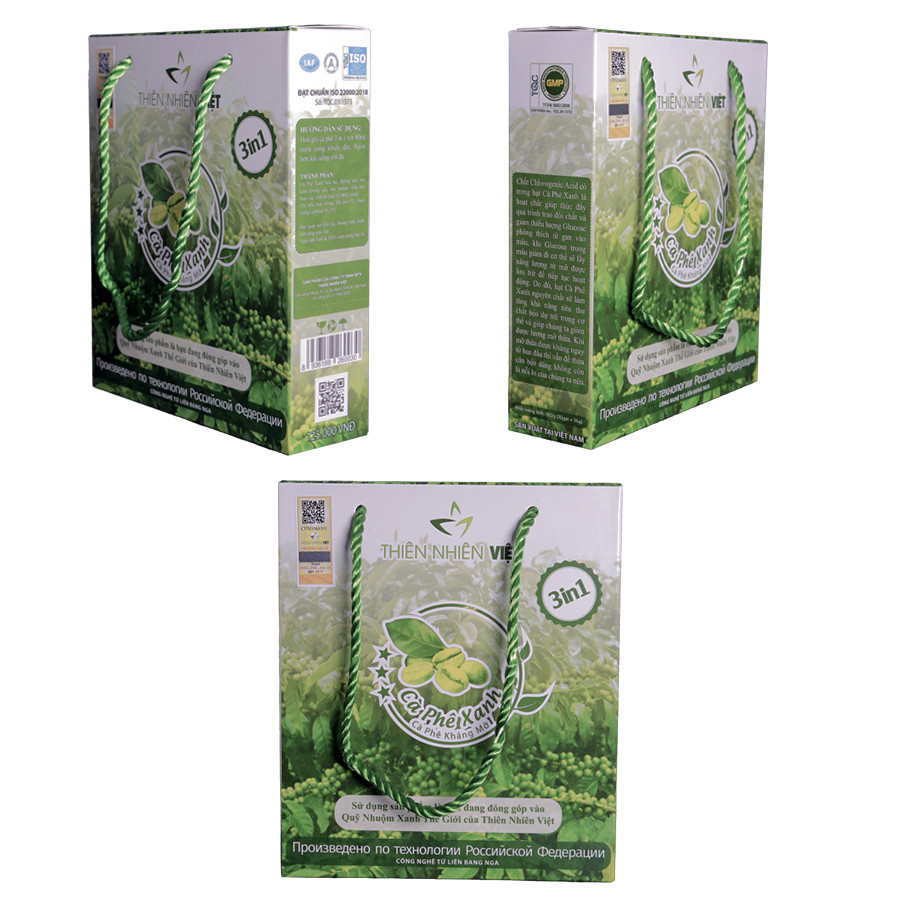 Combo 3 Hộp Cà Phê Xanh hỗ trợ Giảm Cân