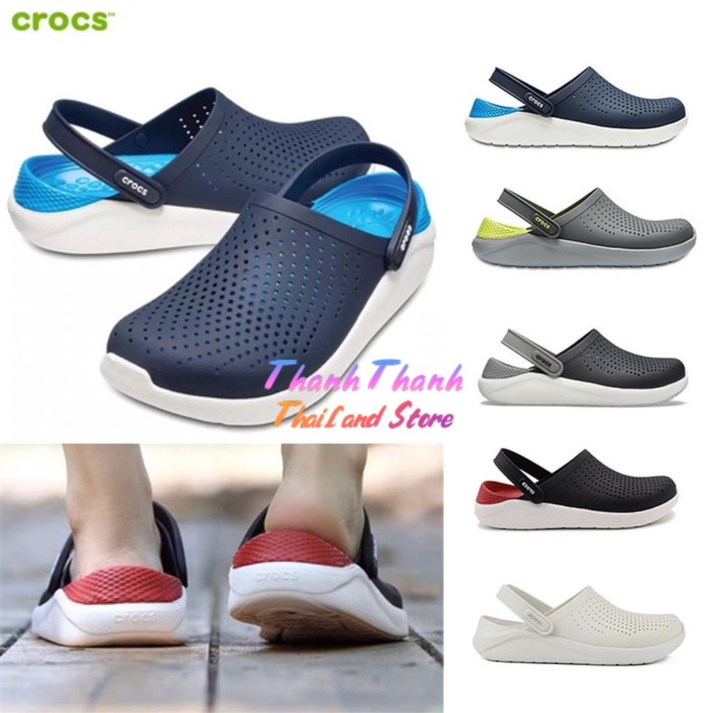 Dép Sandal Unisex Cross Literide clog Quai ngang bít đầu, chống hôi chân