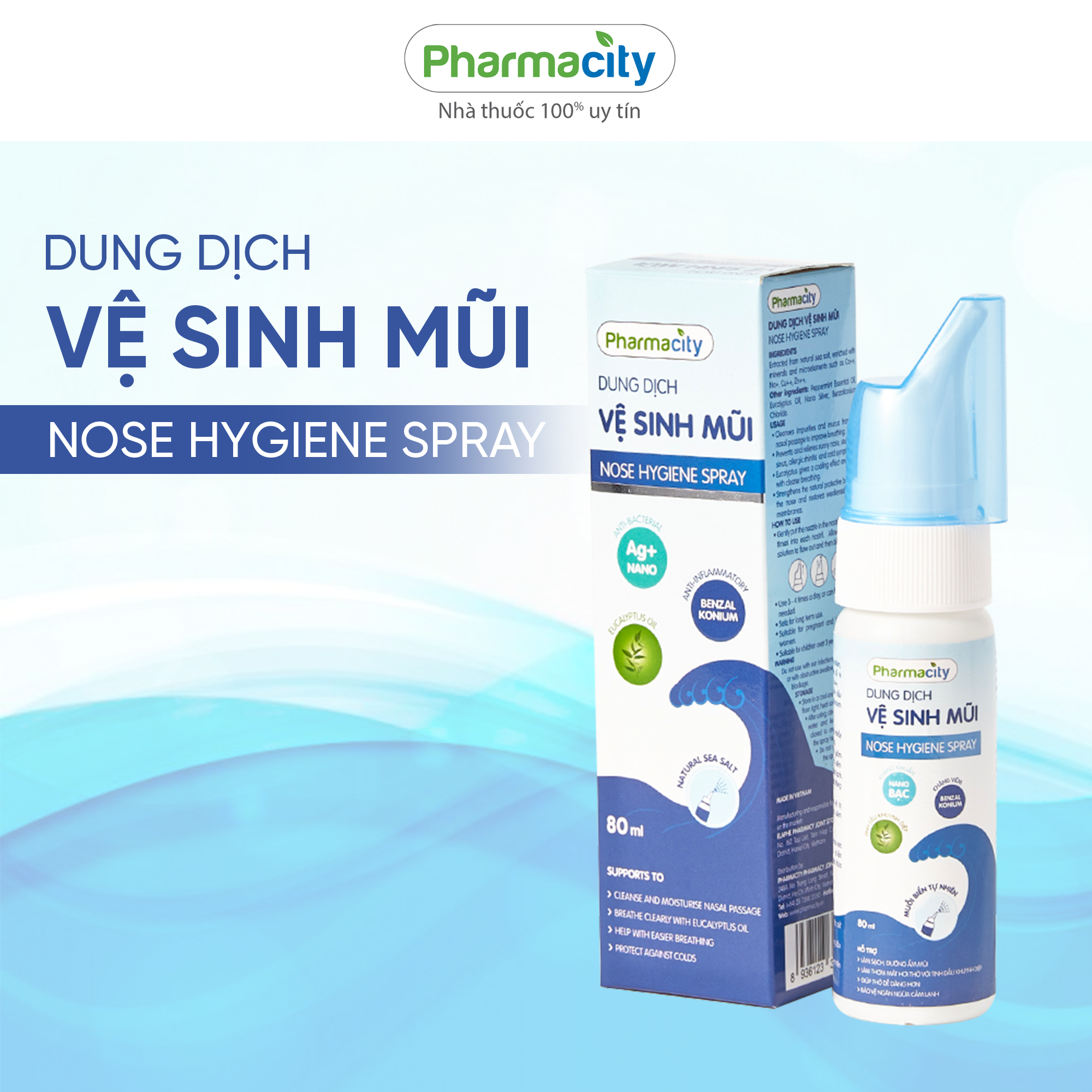 Dung dịch vệ sinh mũi Nose Hygiene Spray (80ml)