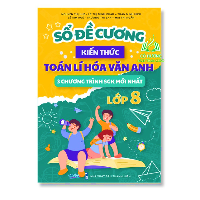 Sách - Sổ Đề Cương Kiến Thức Toán Lí Hóa Văn Anh Lớp 8