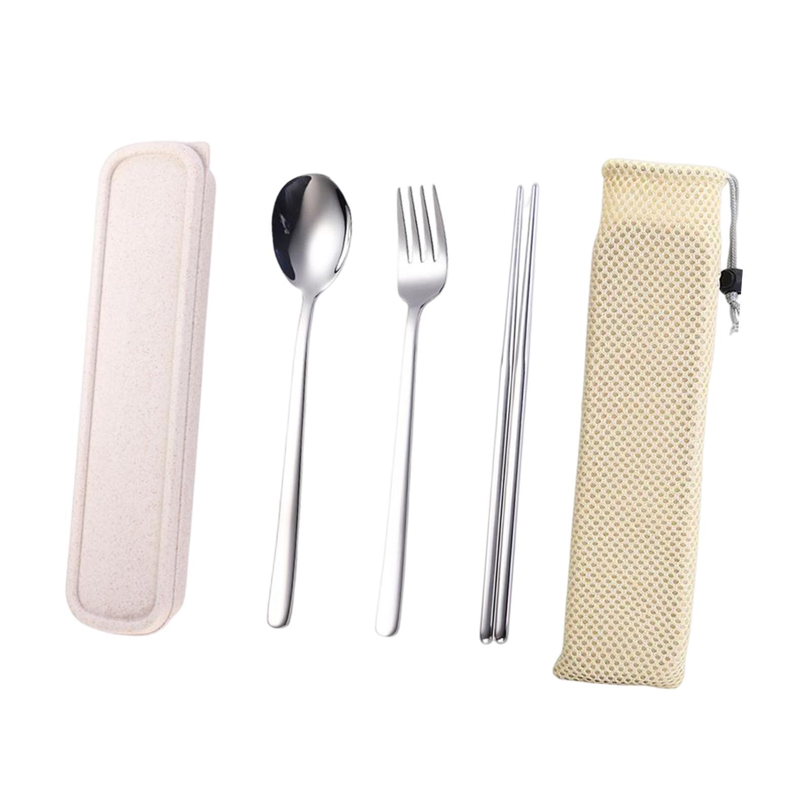 3x Cutlery Set Modern Flatware Utensil Spoon Fork Chopsticks for Childs Kids