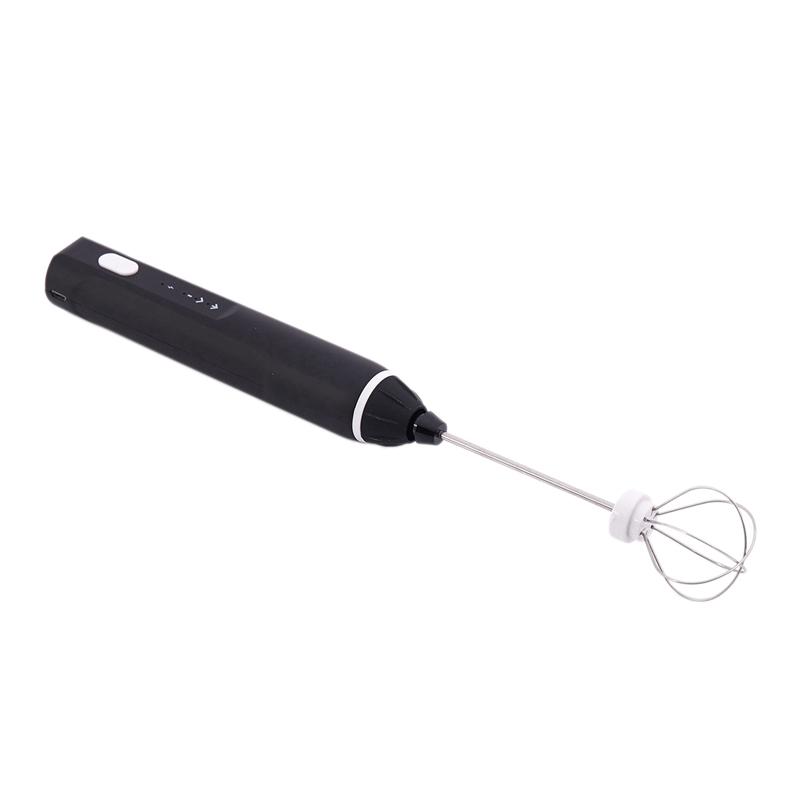 2 Bộ 2 Cối Bọt Sữa Uống Sữa Rửa Mặt Foamer Kem Đánh Nấu Trộn Cầm Tay Khuấy Cà Phê Trứng Be Đen & Bạc