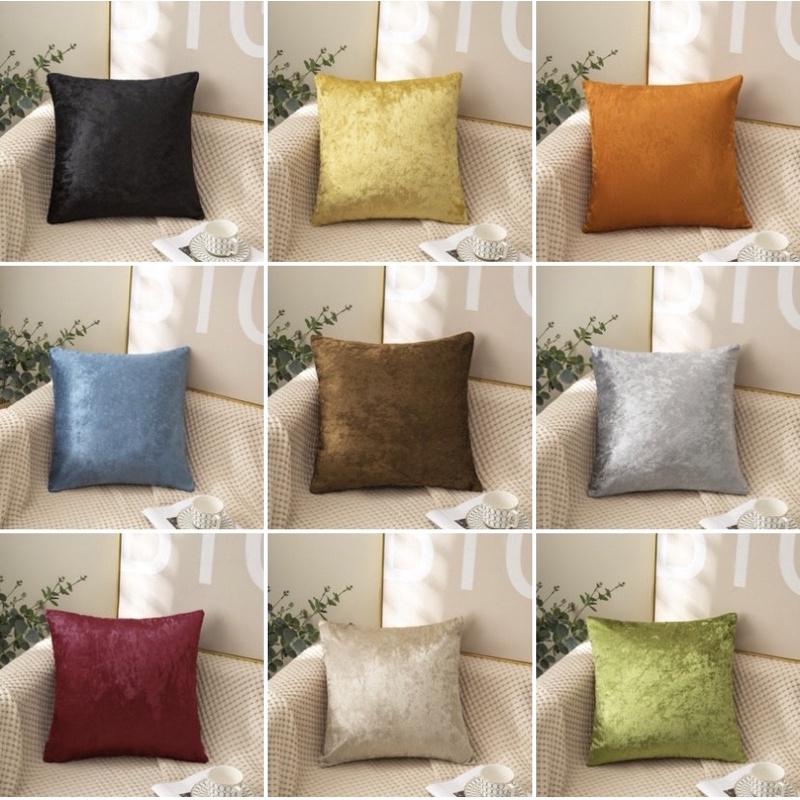 Gối Tựa Lưng Sofa,Trang Trí VẢI NHUNG GẤM TRƠN MÀU CAO CẤP SBK166