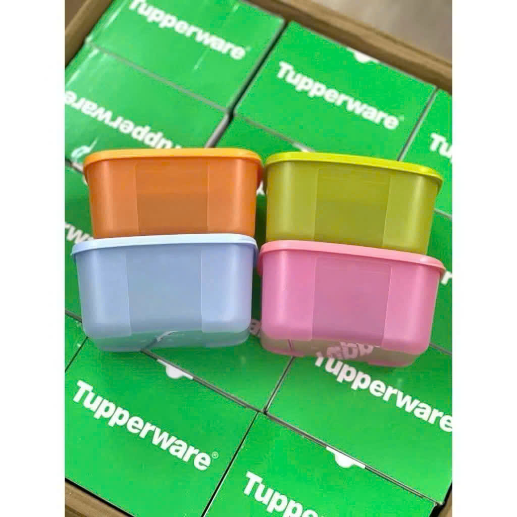 Set 4 Hộp Tupperware 700ml Màu Pastel – Hộp Bảo Quản Thực Phẩm Tủ Lạnh Có Nắp Kín, Hộp Nhựa Đựng Đồ Ăn An Toàn - HÀNG CHÍNH HÃNG MINIIN