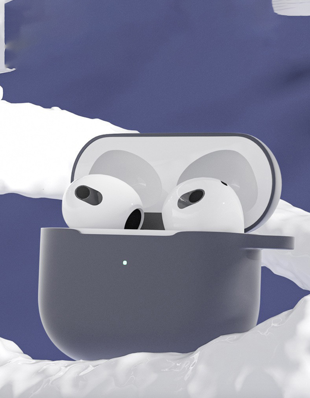 Case vỏ ốp bọc tai nghe dành cho Airpods 4, airpod Pro 2 silicon kèm dây đeo - HÀNG CHÍNH HÃNG