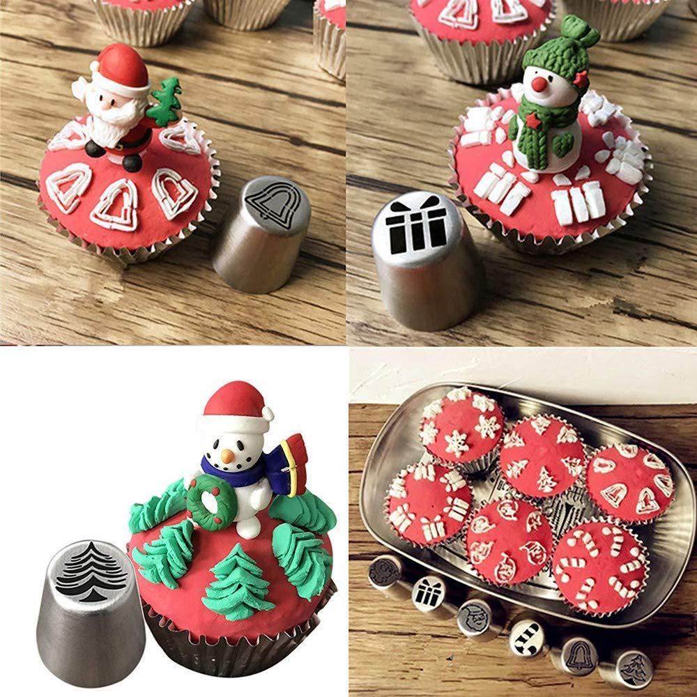 Đui Bắt Kem Làm Bánh 3d Noel Giáng Sinh Cupcake Bánh Quy Cookie Trang Trí Bánh Cao Cấp Bộ 23 Chi Tiết - CBDUINOEL23P