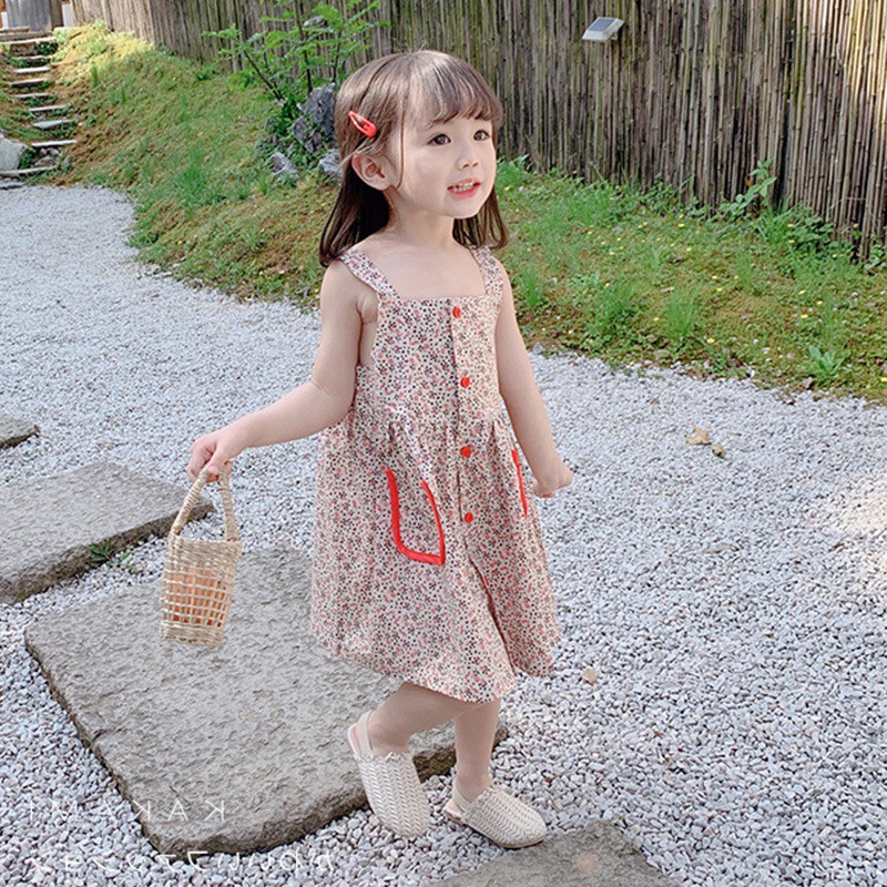 Váy đầm bé gái mùa hè hoa nhí