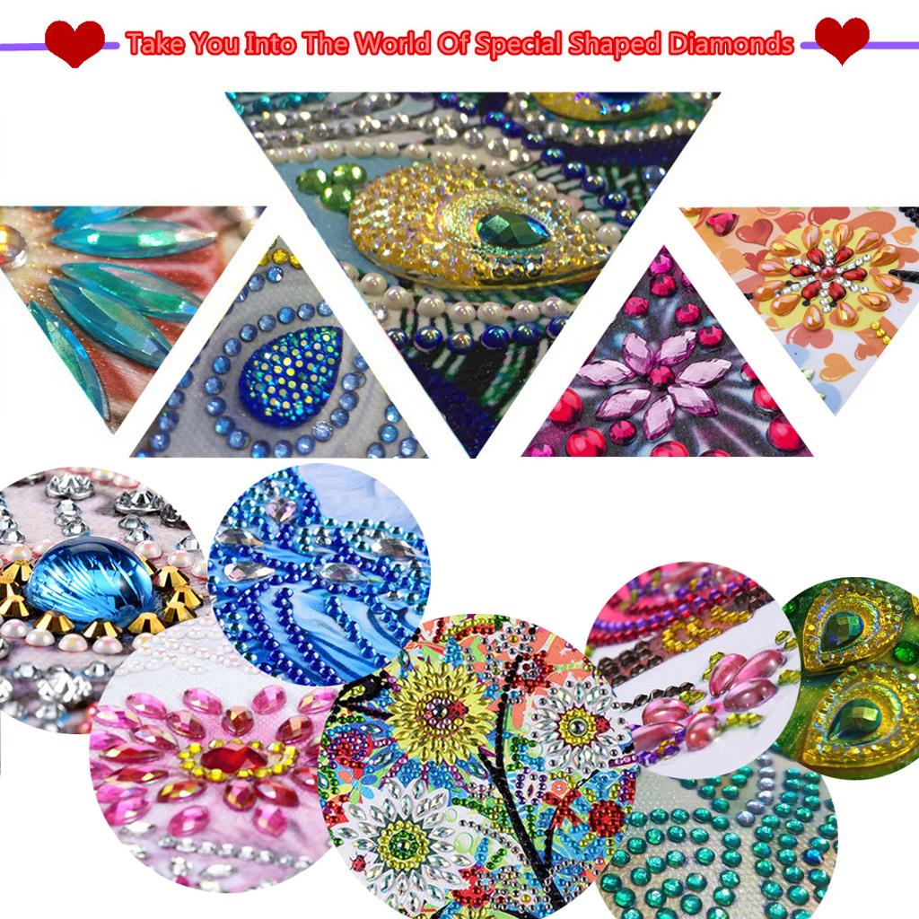 DIY Flower Diamond Painting Embroidery Kits Special Shaped Datura Flowers 1