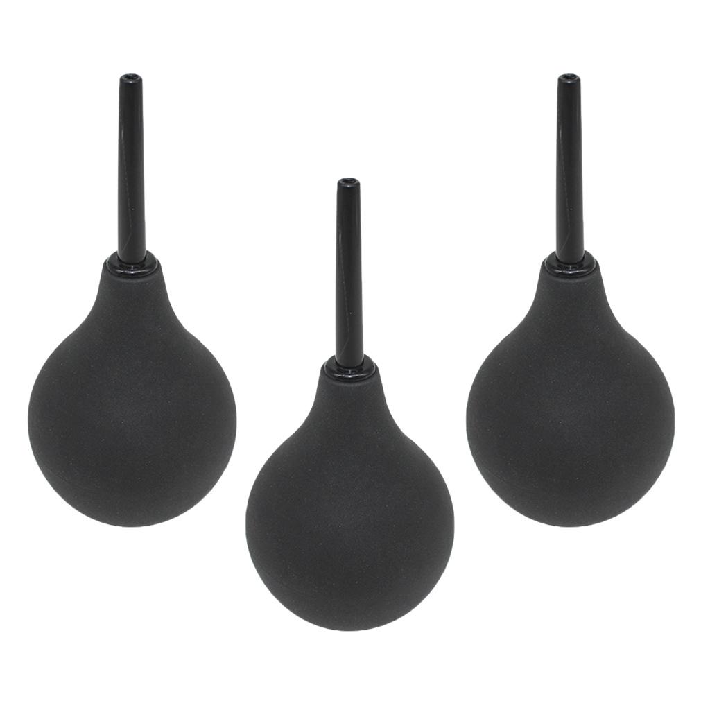 3 Pieces Soft Safe 90ml Vaginal Anal Douche Enema Bag Bulb for Women Man