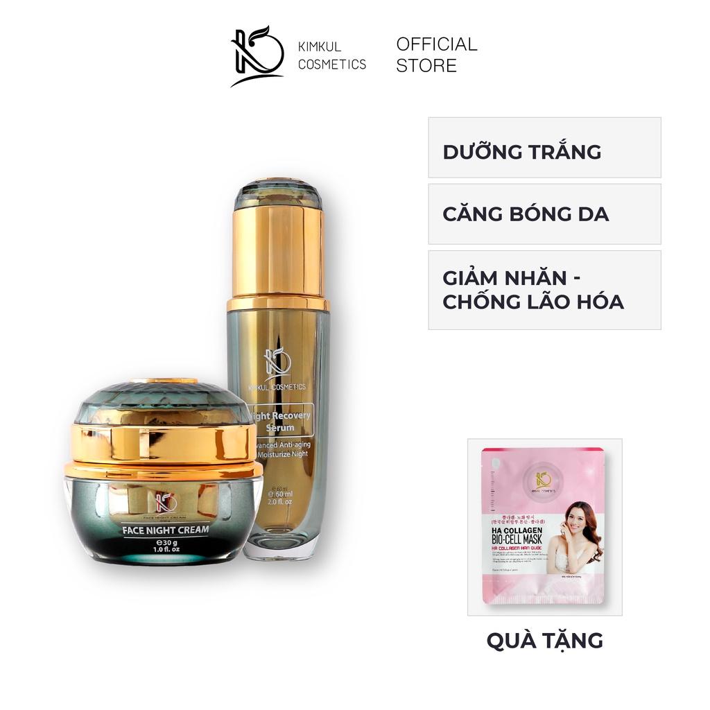 Set chăm sóc da dưỡng trắng giảm lão hóa KimKul giúp dưỡng trắng da xóa nếp nhăn vết thâm xạm