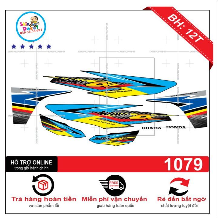 Tem rời wave 2017 tổ ong xanh đen