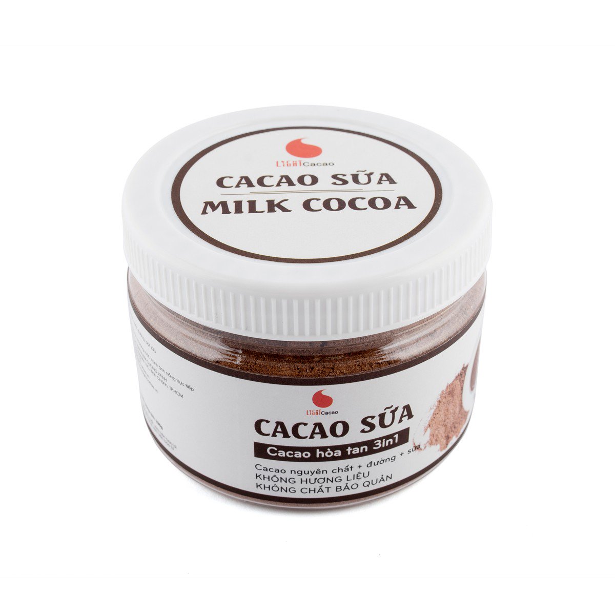 Cacao sữa 3in1 thơm ngon, tiện lợi Light Cacao - hũ 230g
