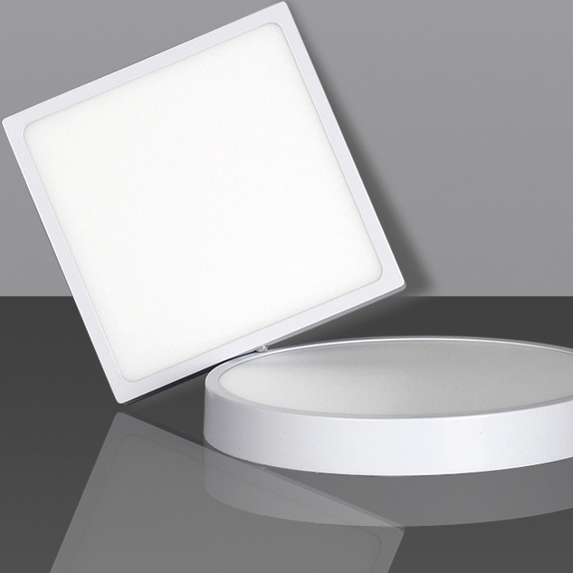Đèn led ốp trần ánh sáng trắng 24W, 18W, 12W thiết kế vuông, tròn tiết kiệm điện, thiết kế cơ bản