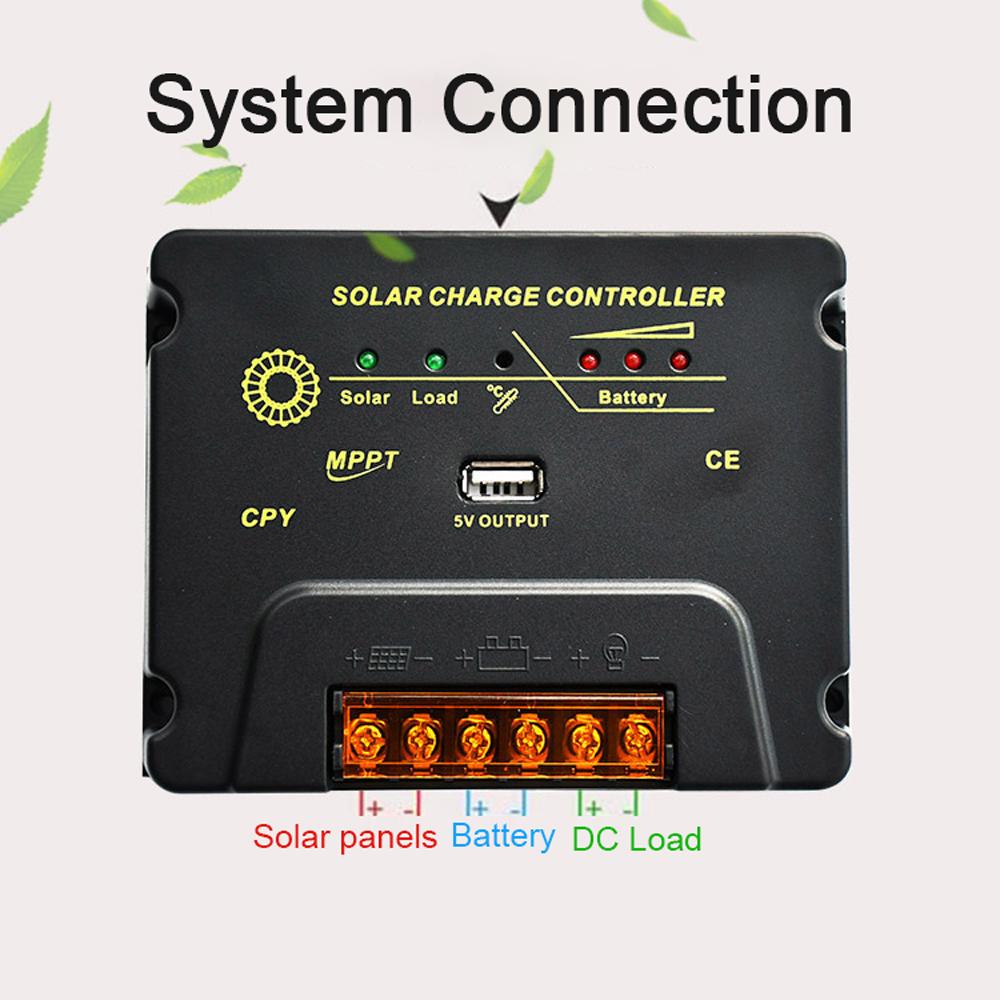 20A Solar Controller Solar Panel Battery Regulator 12Volt/24Volt Automatic Identification Solar Recharger Controller
