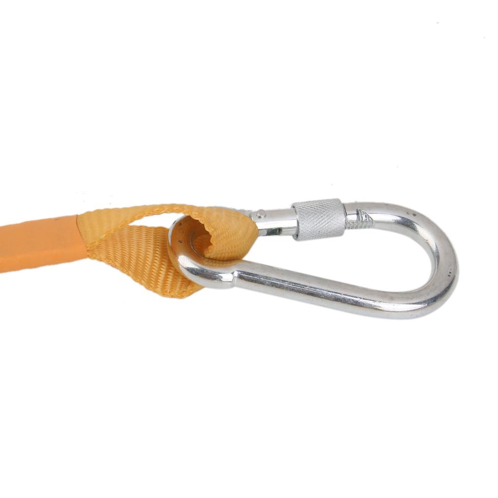 22KN Outdoor Climbing Safety Harness Belt Lanyard With Carabiner Buckle
