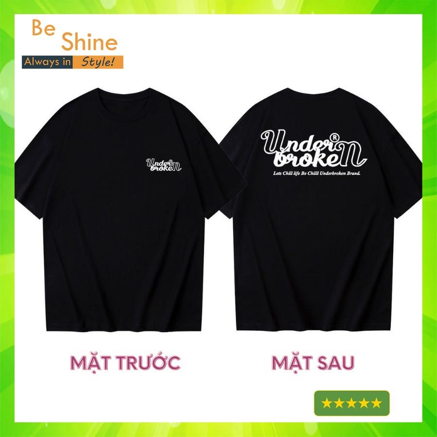 Áo Thun Under Broken Nhiều Màu Xanh lá Đen Trắng , Áo Phông Cotton Cổ Tròn Thời Trang Nam Nữ Phong Cách
