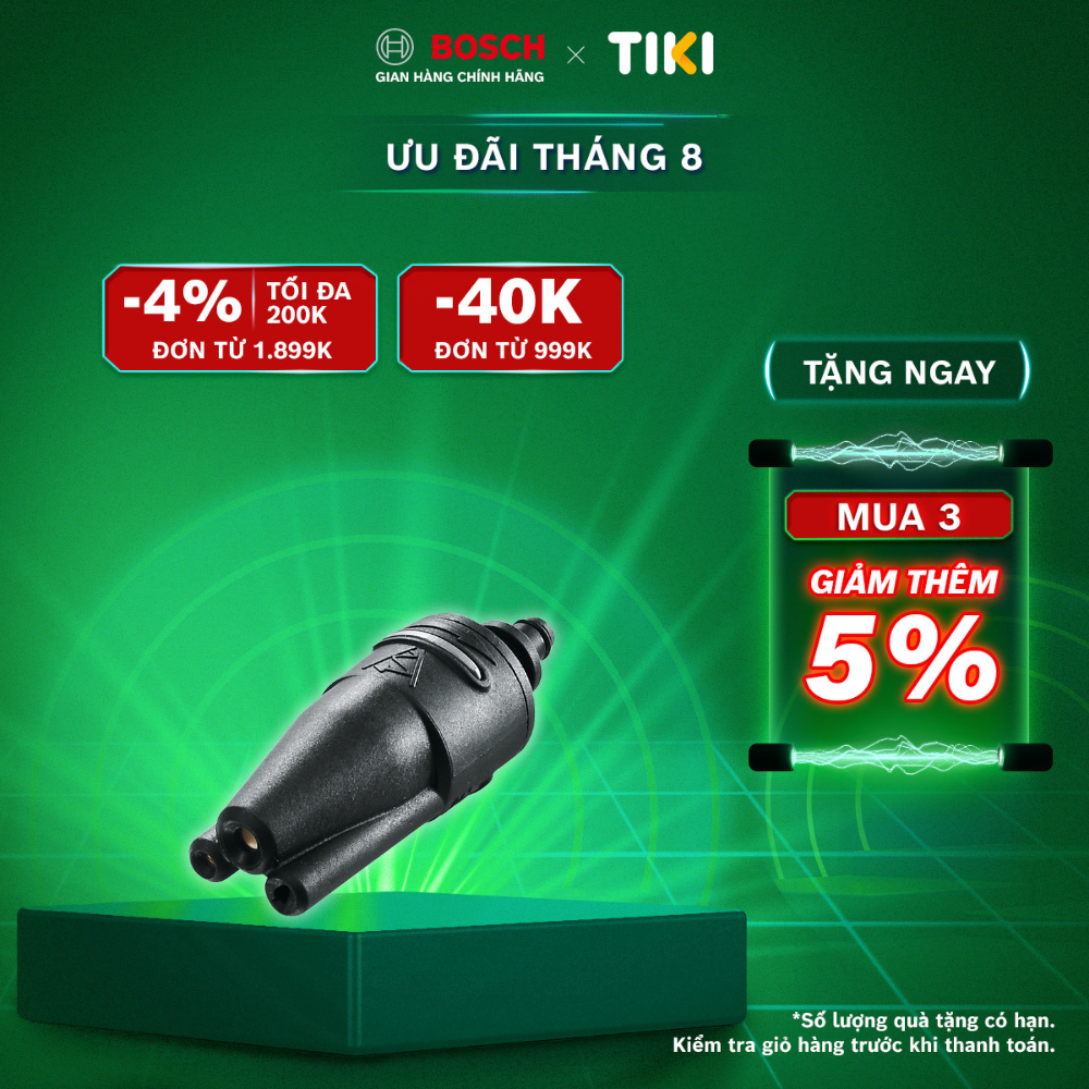 Đầu phun xịt 3 trong 1 Bosch