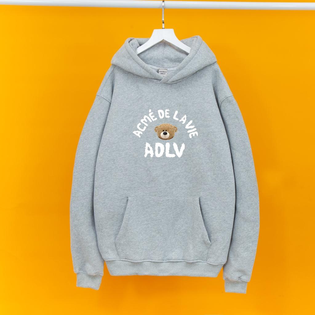 Áo nỉ hoodie ADLV GẤU Áo nỉ hoodie unisex nam nữ form rộng oversize chất liệu Cotton