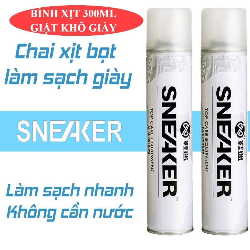 Chai xịt bọt làm sạch giày Sneaker Hando 300ml - Bình xịt bọt làm sạch chuyên cho giày Sneaker, Tẩy trắng giày Thể Thao