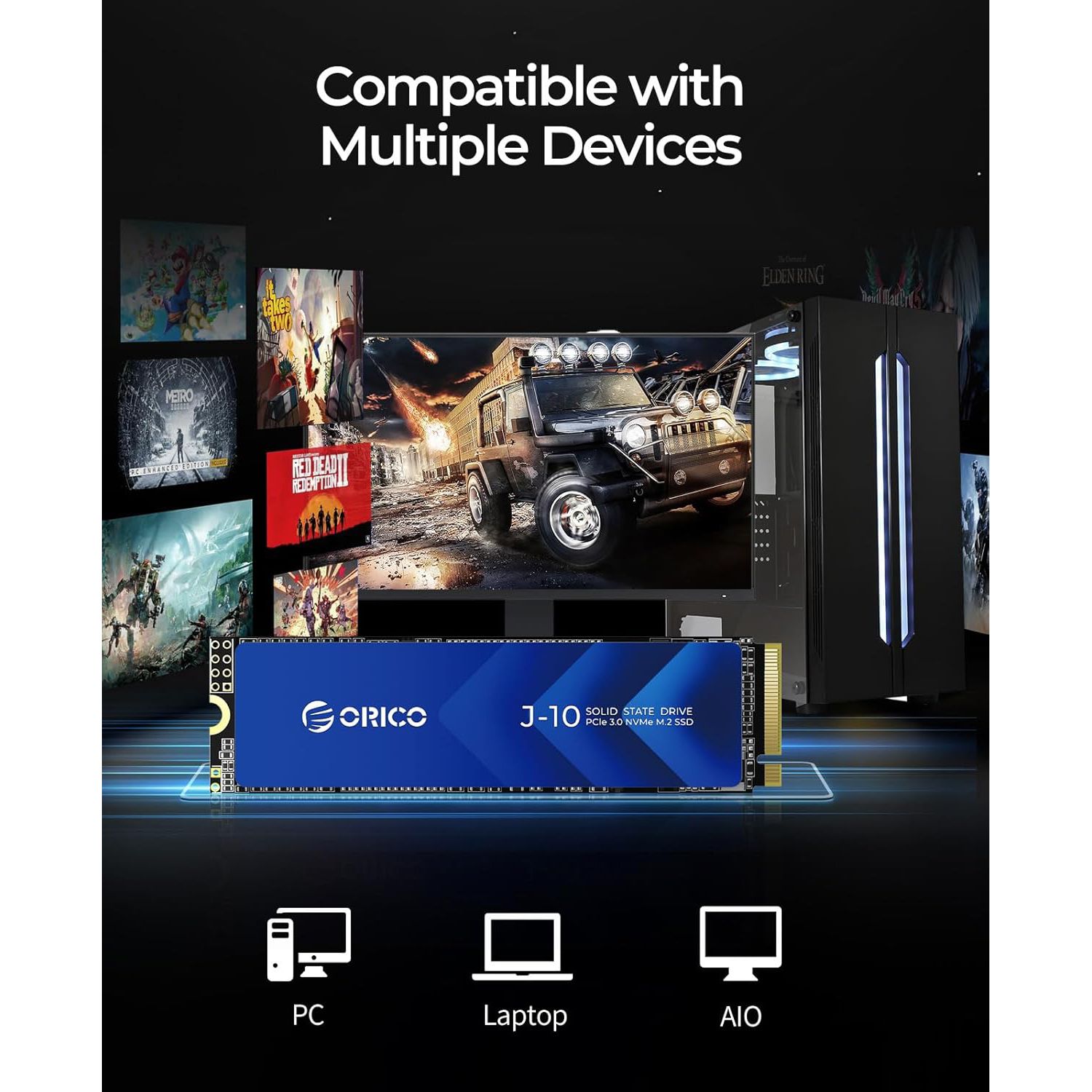 Ổ cứng SSD Orico PCIe Gen3x4 M2 NVMe - Hàng Chính Hãng