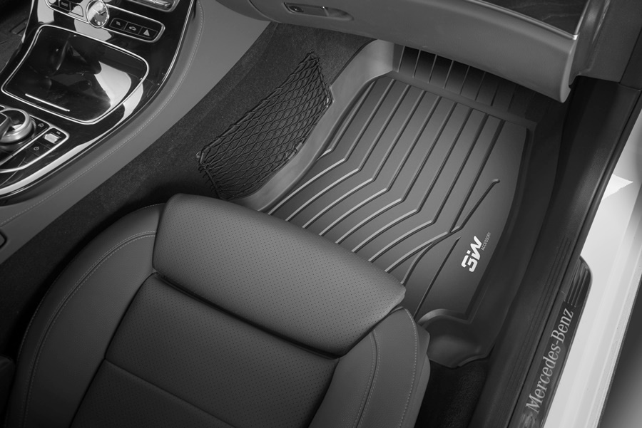 Thảm lót sàn xe ô tô danh cho Mercedes GLE 2015 - 2019 Nhãn hiệu Macsim 3W chất liệu nhựa TPE đúc khuôn cao cấp - màu đen