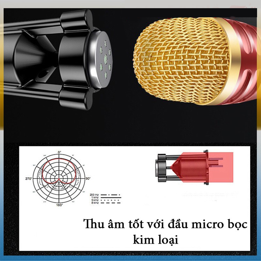 Mic C28 cao cấp live stream thu âm đa năng giả giọng đầy đủ phụ kiện tai phone và Giá đỡ micro 3 chân kèm màng lọc - giao màu ngẫu nhiên - hàng nhập khẩu