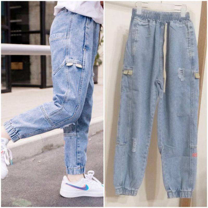 Quần jeans rách size đại cho bé