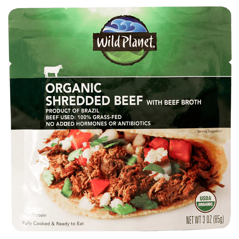 Thịt bò vụn hữu cơ Organic Shredded Beef Wild Planet