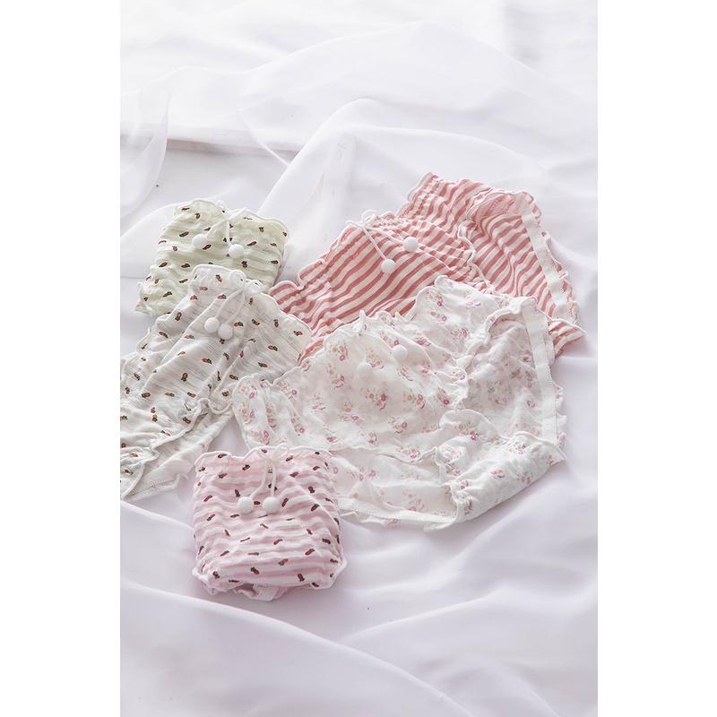 Quần Lót Nữ Cotton Hoa Nhí Kháng Khuẩn Thời Trang Nhật Bản Hàng Loại Đẹp.
