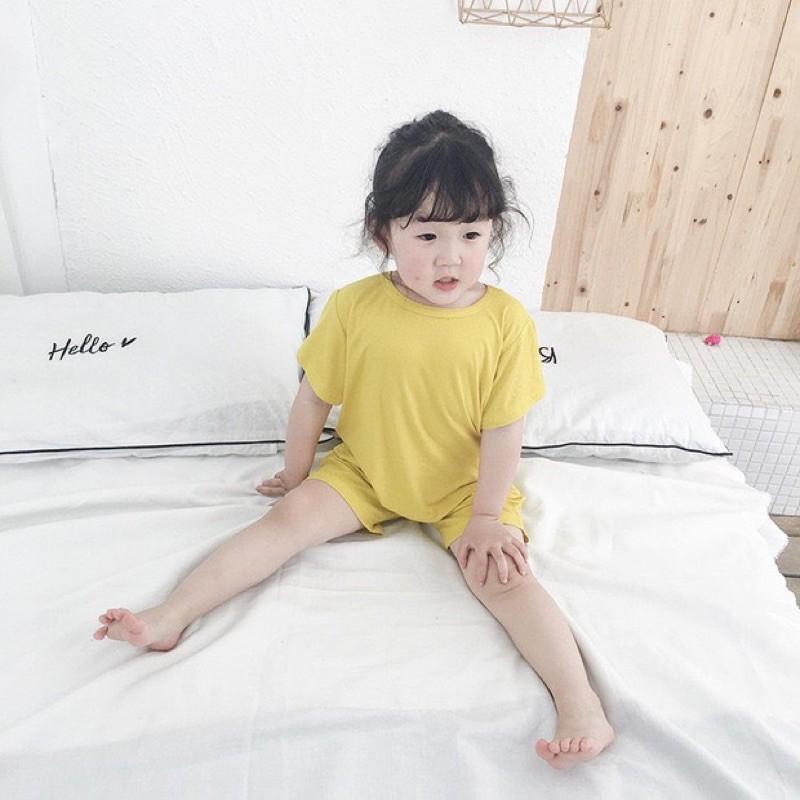 BỘ THUN LẠNH COTTON CHO BÉ