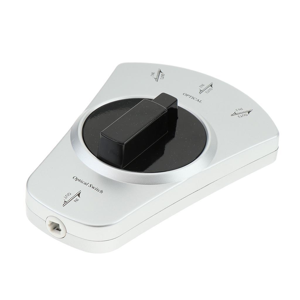 Digital Optical Audio 3 Way Selector Switcher Splitter Hub