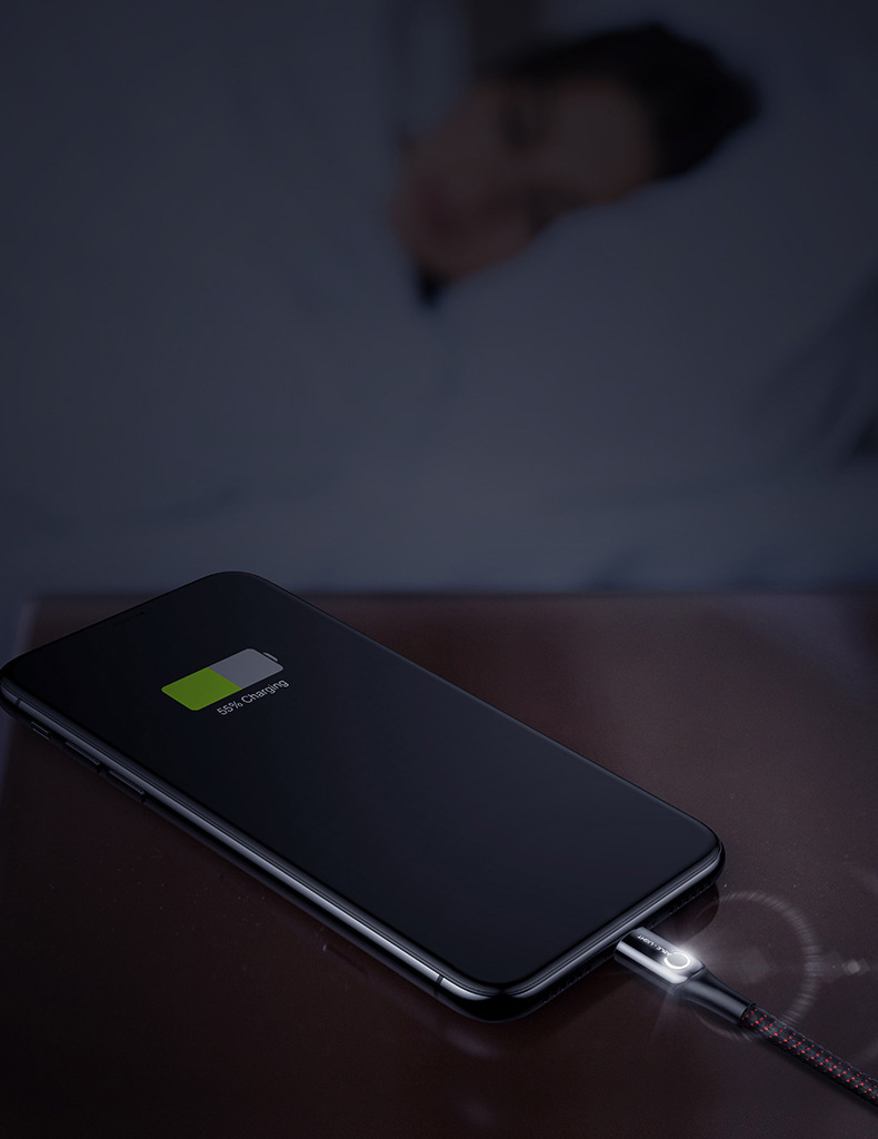 Cáp sạc tự ngắt cho iphone chính hãng baseus