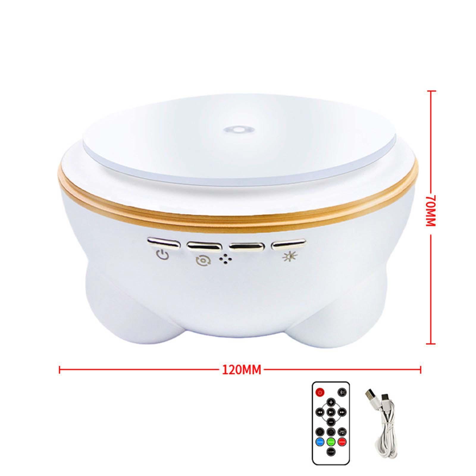 Rotating Display Stand with Colorful LED Lights Clockwise Electric Turntable Display Stand Bluetooth