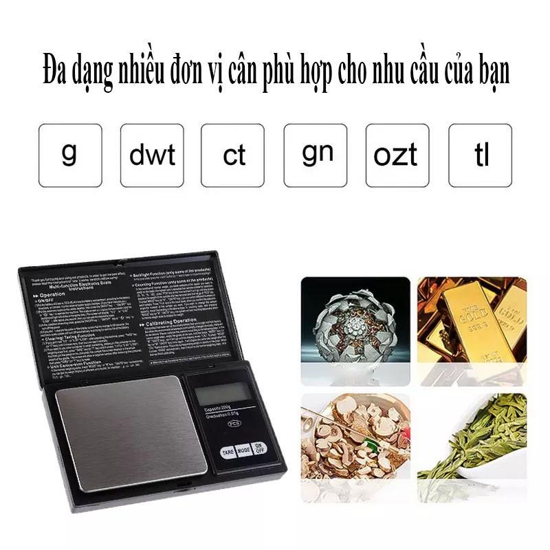 Cân Tiểu Ly Điện Tử 500g 0.01g hoặc 0.1g Mini Bỏ Túi Chính Xác