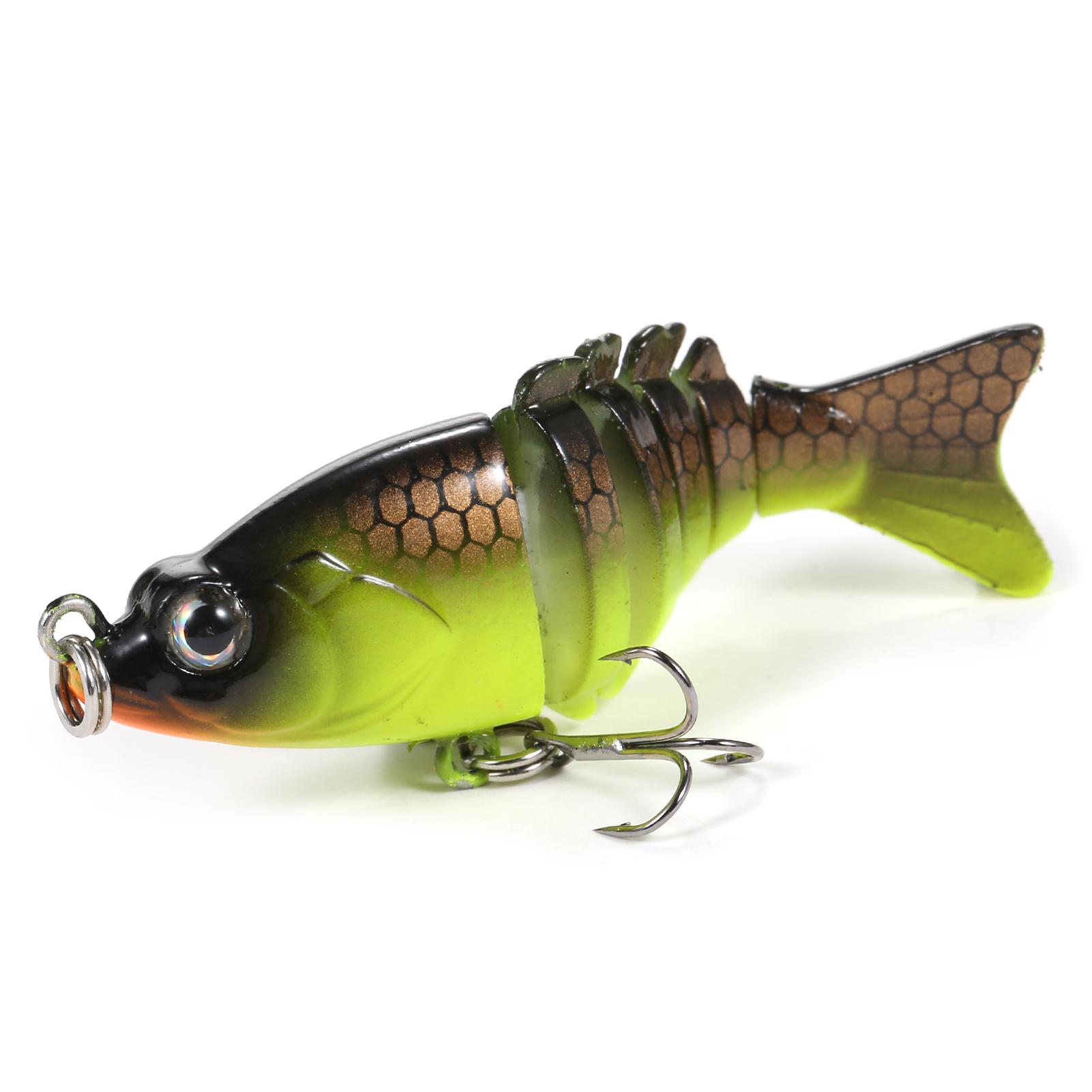 Multi Jointed Swimbait 6cm 4.7g 6 Segment Lifelike Artificial Mini Hard Swim Bait Crankbait Fishing Lure