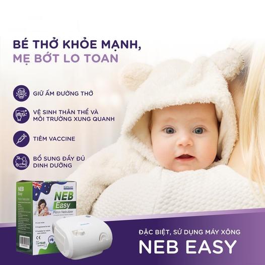 Máy xông khí dung BioHealth Neb Easy hạt nhỏ mịn tác động sâu hoạt động êm ái