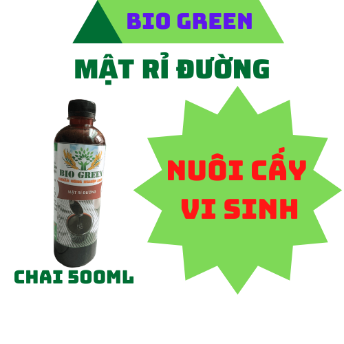 Mật rỉ đường BIOGREEN 1000ml (1.4kg) dùng để ủ phân bón hữu cơ, đạm cá, khử mùi,cải tạo đất,chất xúc tác ủ phân, nuôi cấy vi sinh