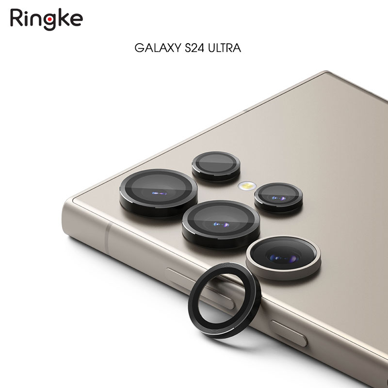 Dán camera cho Samsung Galaxy S24 Ultra/S24 Plus/S24 Ultra Ringke Lens Frame Glass - Hàng Chính Hãng