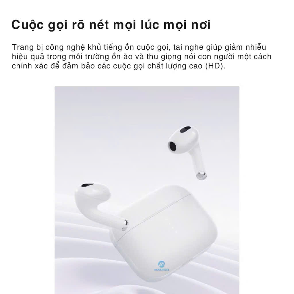 Tai nghe bluetooth nhét tai TWS ROCK EB710 - Hàng chính hãng Bảo hành 12 tháng lỗi 1 đổi 1