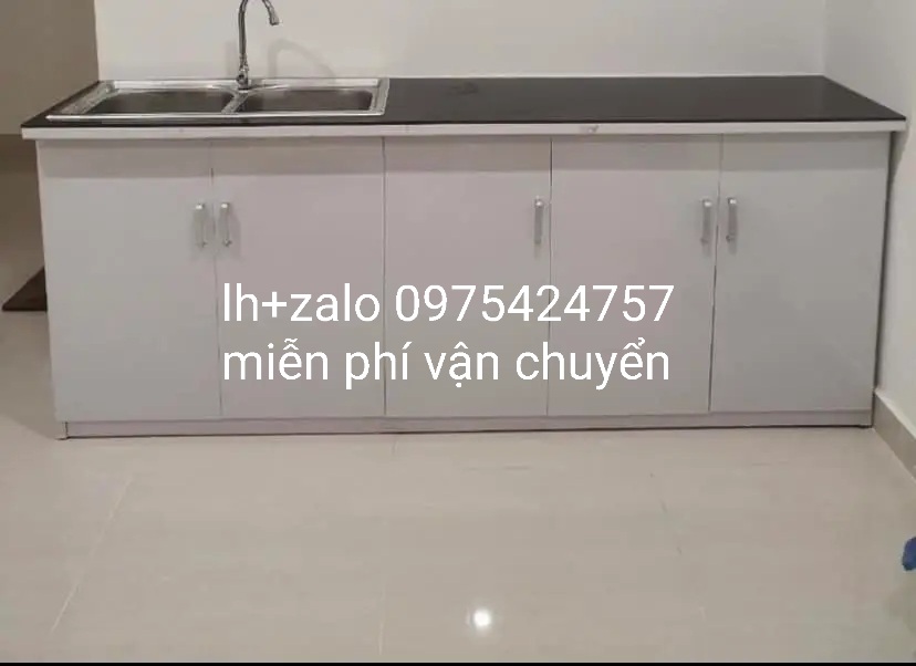 Tủ bếp nhựa 2 bồn rửa nhựa đài loan
