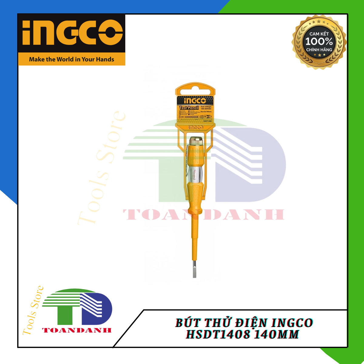 Bút thử điện INGCO HSDT1408 140mm 
