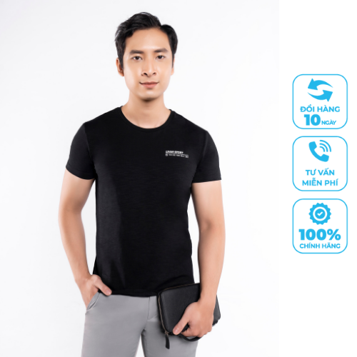 Áo Tshirt Nam LIVAN SPORT Maxfresh Màu Đen Thoáng Khí Năng Động