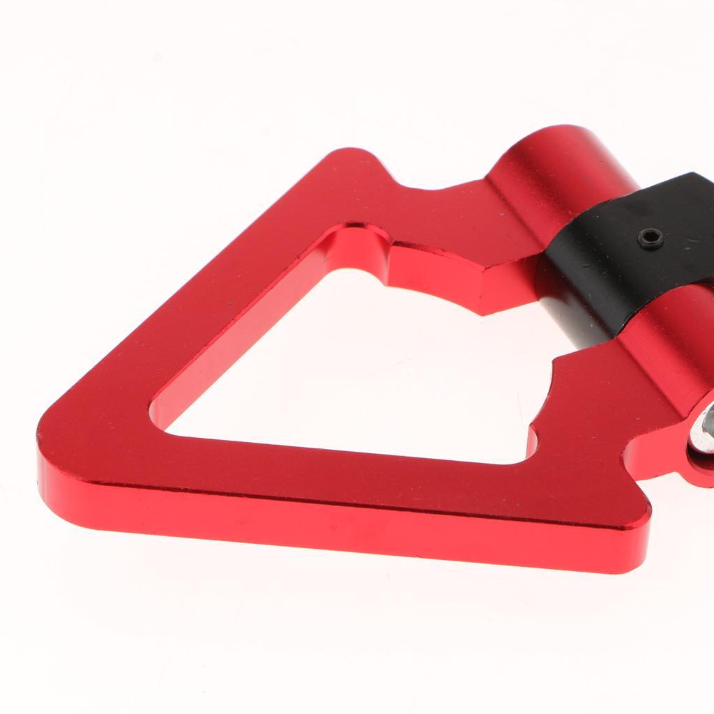 Car Triangle Trailer Auto Front Rear Tow Hook for  European Vehicles Red