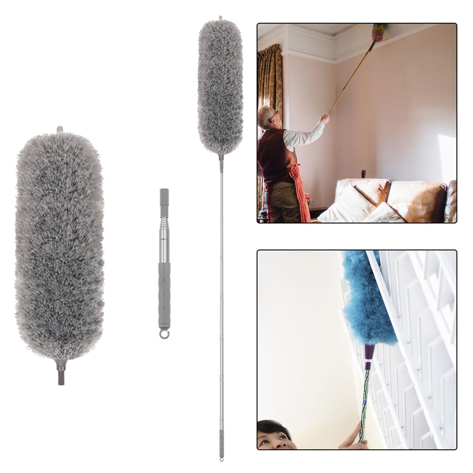 Microfiber Feather Duster Dust Brush Cleaner for Furniture Cars High Ceiling