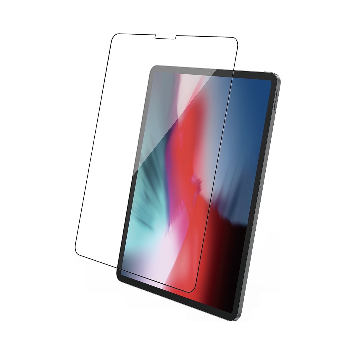 Kính Wiwu 2.5D Full Coverage Glass Protector Dành Cho Ipad Full Viền Đen Chống Vân Tay, Bề Mặt Kính Cứng 9H - Hàng Chính Hãng