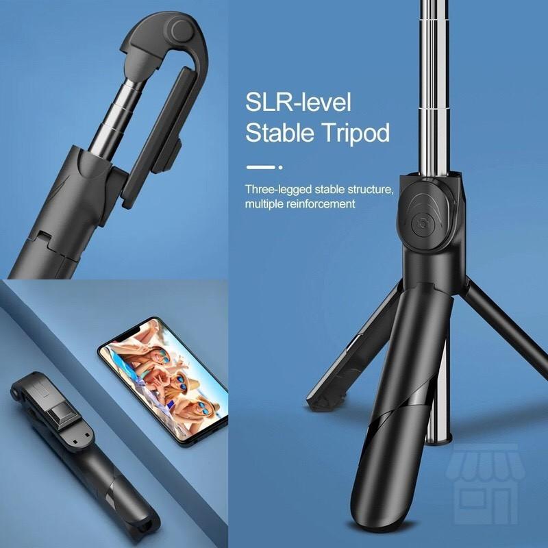 Gậy chụp ảnh, tripod selfie tự sướng kết nối bluetooth STAND XT 02 kiêm giá đỡ 3 chân cho điện thoại