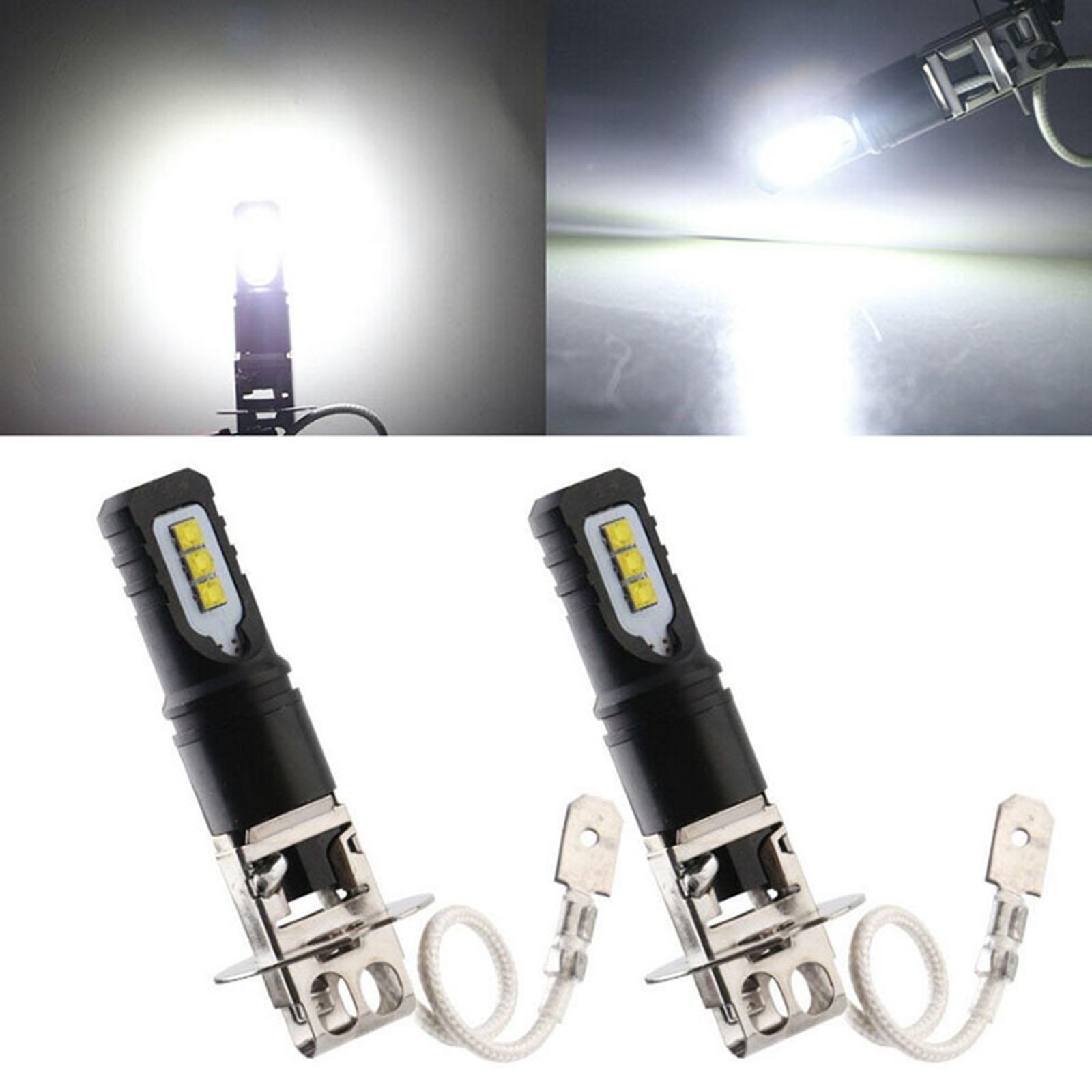 2-Pack LED Fog Lamp Bulbs H1 H3 1200LM Daytime Running Lights Fit for Car Lighting Components
