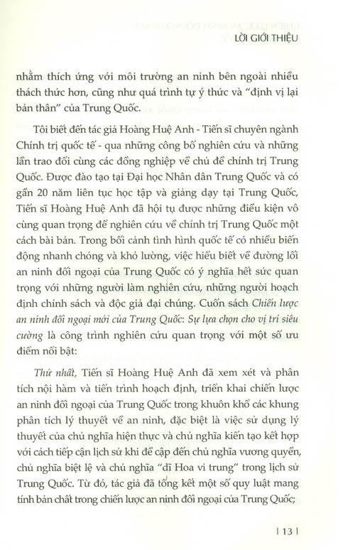 Chiến Lược An Ninh Đối Ngoại Mới Của Trung Quốc - Sự Lựa Chọn Cho Vị Trí Siêu Cường